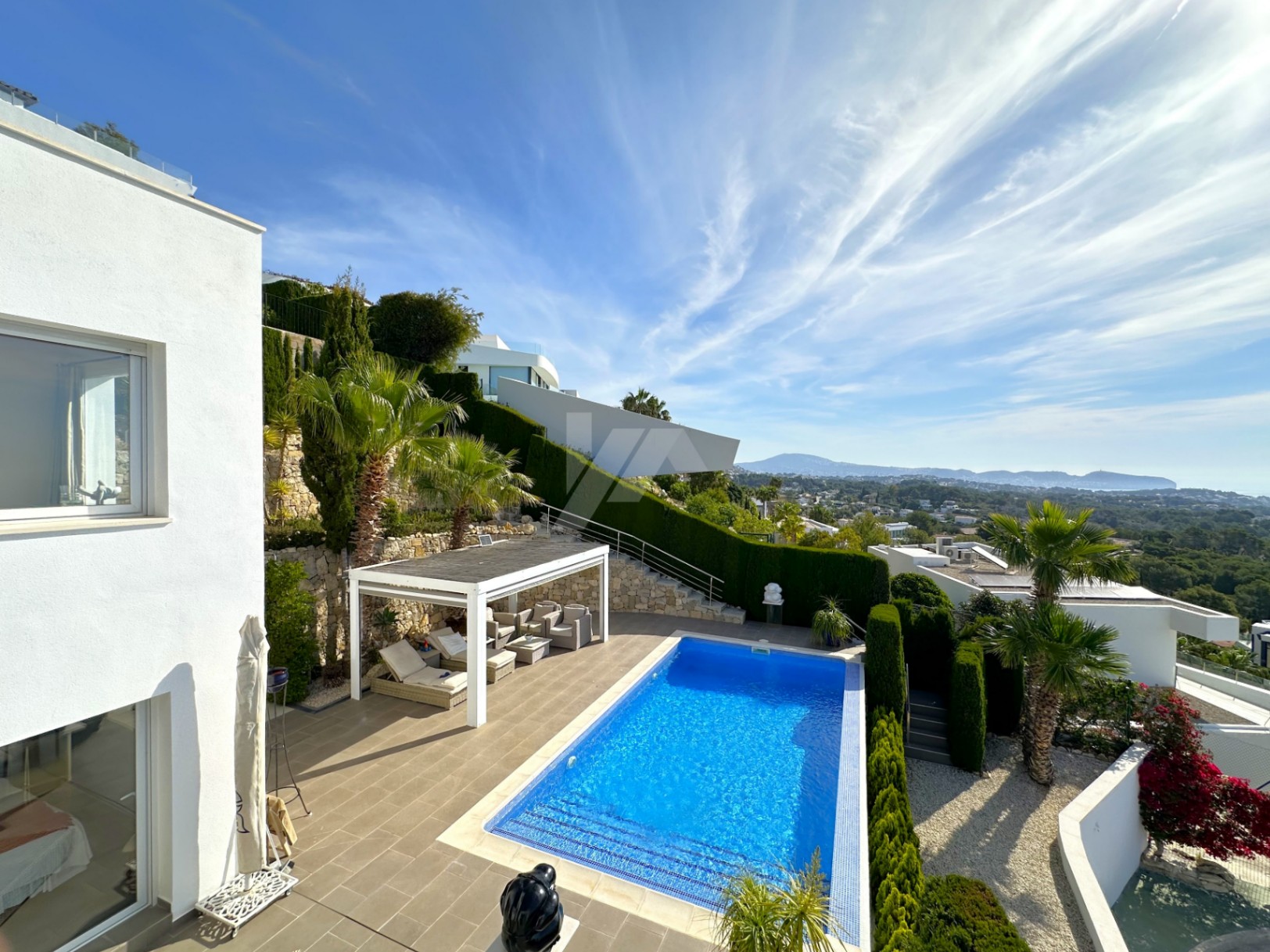 Luxury villa with panoramic views in Calpe, Costa Blanca.