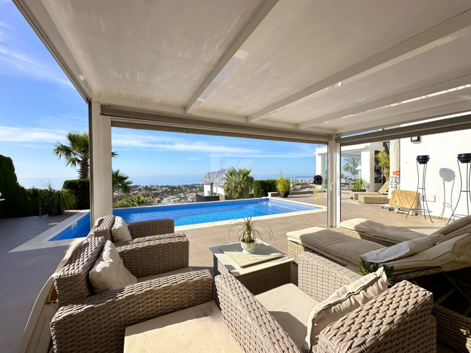 Luxury villa with panoramic views in Calpe, Costa Blanca.