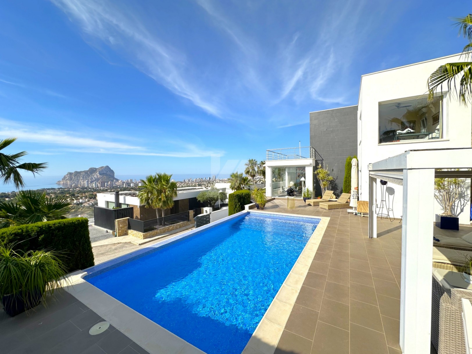 Luxury villa with panoramic views in Calpe, Costa Blanca.