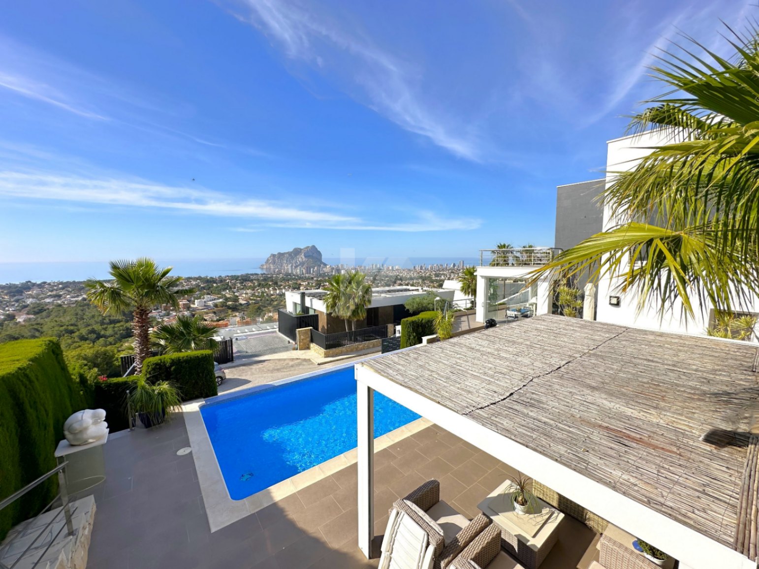 Luxury villa with panoramic views in Calpe, Costa Blanca.