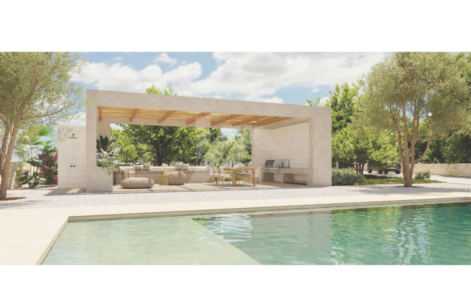 Exclusive Mediterranean villa with a large plot near Moraira, Costa Blanca.