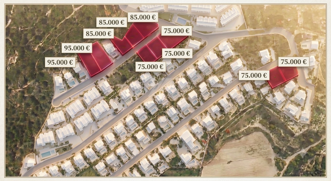 Plots for sale in Jalón, Costa Blanca.
