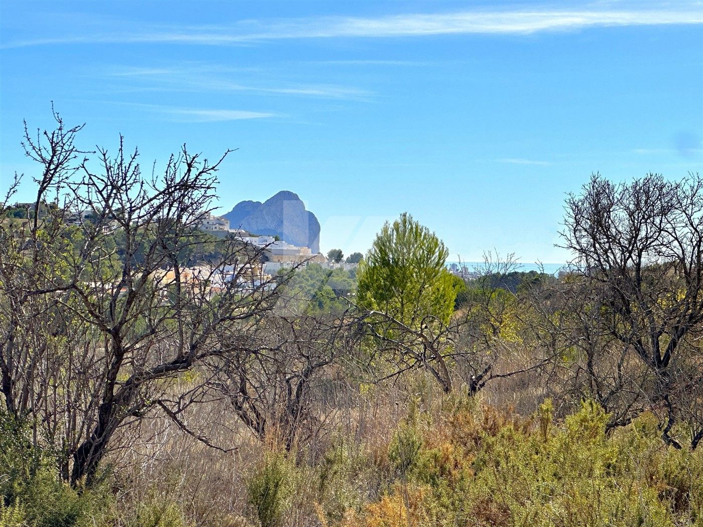 Rustic plot for sale with sea views in Benisa, Costa Blanca.