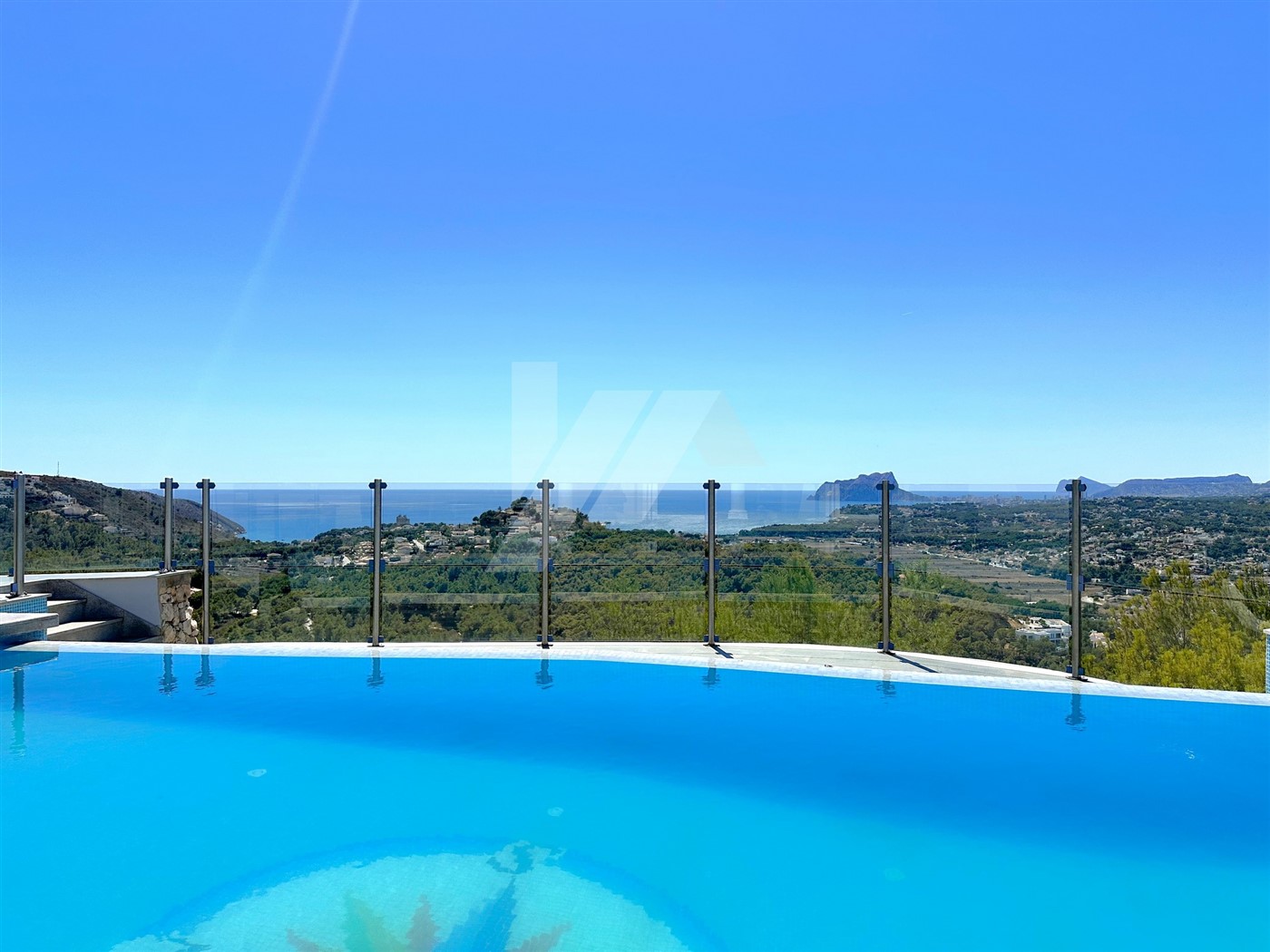Panoramic sea view villa for sale in Moraira, Costa Blanca.