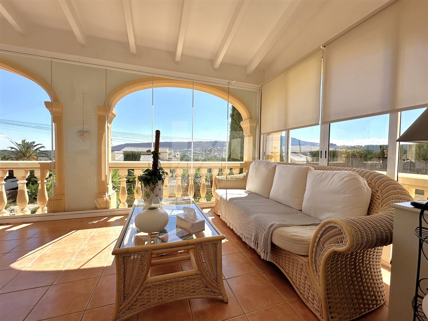 Charming Mediterranean villa for sale in Benitachell, with open mountain views.