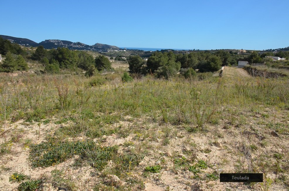 Rustic sea view plot for sale in Teulada