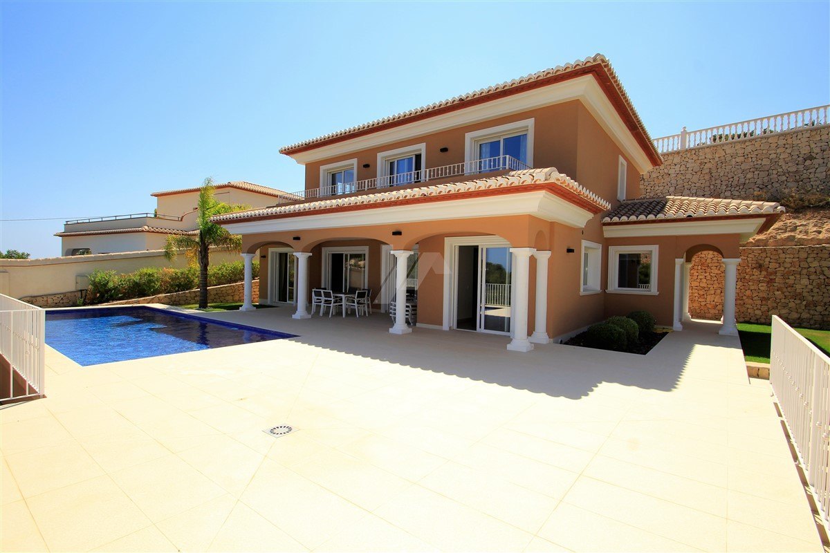 New build villa for sale in Moraira, sea view.