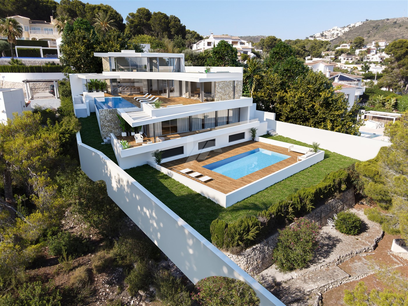 Luxury sea view villa for sale in Moraira, Costa Blanca.